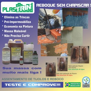 PLASTRIN - REBOQU SEM CHAPISCAR